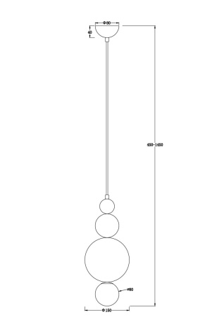 Подвесной светильник Freya Pearl FR5388PL-01CH