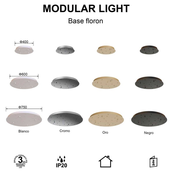 Потолочное основание Mantra Modular Light Florones 9376