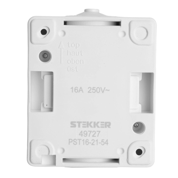 Розетка 1-местная с крышкой Stekker Велена PST16-21-54 49727