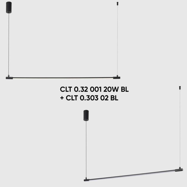 Комплект накладного потолочного крепления Crystal Lux с драйвером для модульной системы CLT 0.303 02 BL