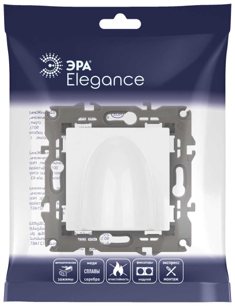 Вывод кабеля ЭРА Elegance 14-6003-01М белый матовый Б0065849