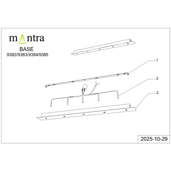 Потолочное основание Mantra Modular Light Florones 9383