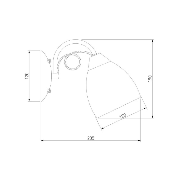 Бра Eurosvet 22415/1 хром