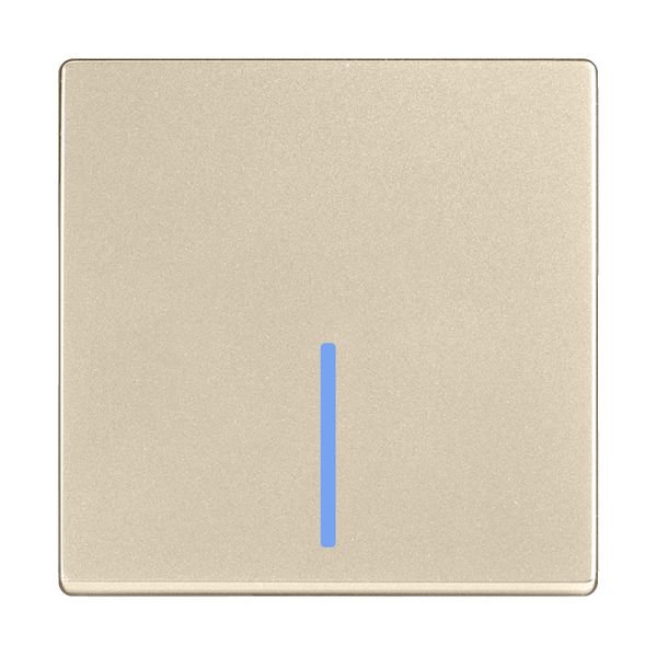 Выключатель Werkel одноклавишный проходной с подсветкой шампань W1112111 4690389157110