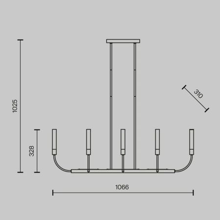 Подвесная люстра Maytoni Deja Vu MOD423CL-08C