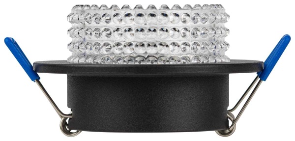 Светильник встраиваемый декоративный ЭРА DK109 BK/CL под лампу MR16 GU5.3 черный/прозрачный Б0058417