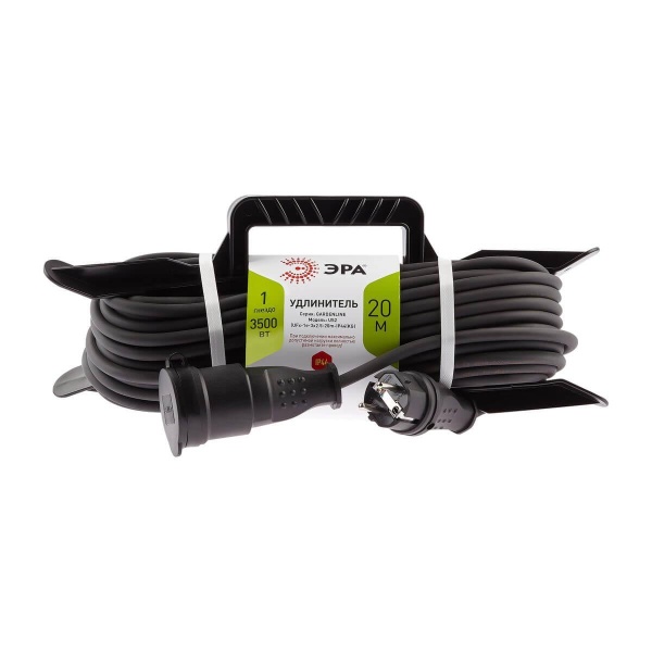 Удлинитель силовой ЭРА 1гн 20м с/з UFx-1e-3x2,5-20m-IP44(kg) Б0050871 Удлинитель силовой ЭРА 1гн 20м с/з UFx-1e-3x2,5-20m-IP44(kg) Б0050871