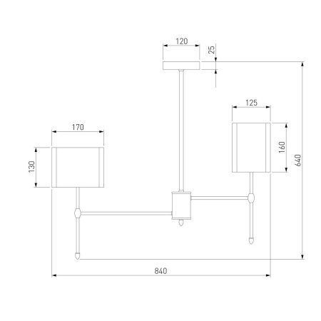 Подвесная люстра Eurosvet Notturno 60162/8 черный