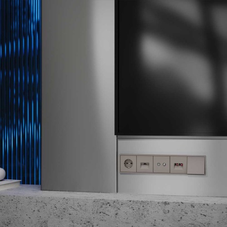 Вывод кабеля S70, (капучино) Voltum VLS080214