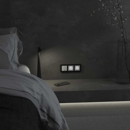 Розетка с подсветкой Werkel белый a069612