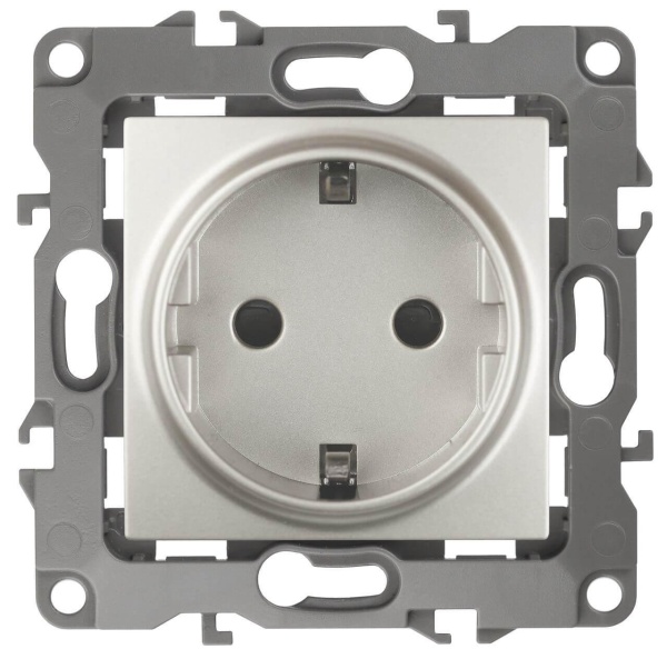 Розетка ЭРА 12 2P E Schuko со шторками 16A 250V 12-2102-15 Б0019326 Розетка ЭРА 12 2P E Schuko со шторками 16A 250V 12-2102-15 Б0019326