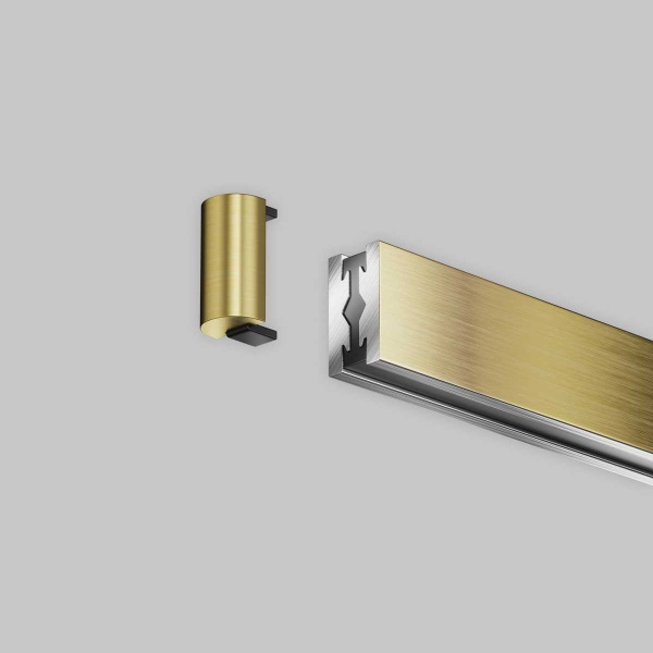 Заглушка торцевая для шинопровода Flarity,1 шт., латунь Maytoni Technical FLARITY Accessories for tracks Flarity TRA154EC-BS