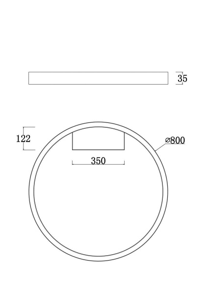 Потолочный светодиодный светильник Maytoni Rim MOD058CL-L50W4K