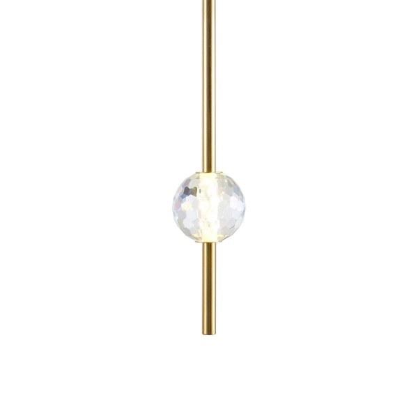 Подвесной светодиодный светильник Indigo Ciondolo 11066/1P Brass V000170L