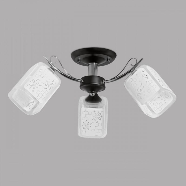 Потолочная люстра IMEX MD.1087-3-S BK+CH