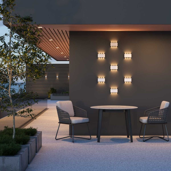 Уличный настенный светодиодный светильник Elektrostandard 1551 Techno LED Twinky Trio a038420