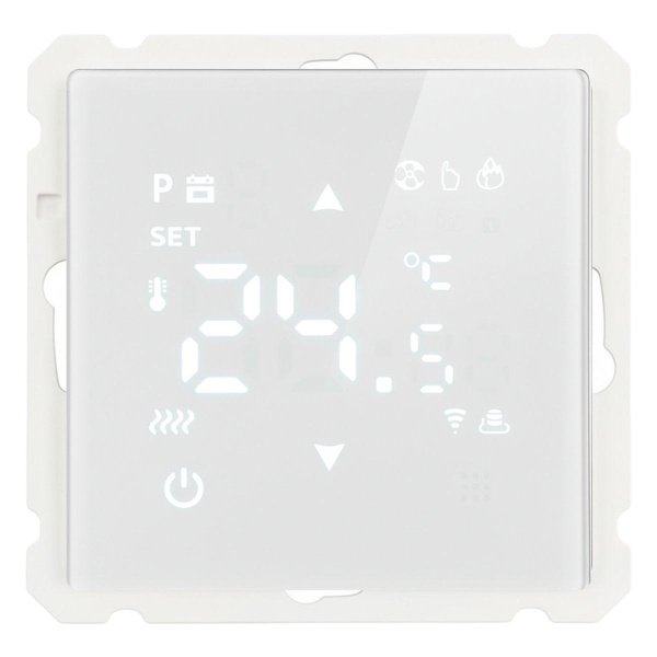 Терморегулятор Wi-Fi (механизм), Stekker, 250В, 3500Вт Катрин, GLS00-7119-01, белый 50374