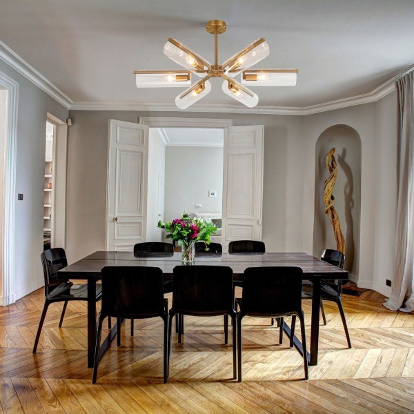 Потолочная люстра Eurosvet Trompeta 70144/6 латунь