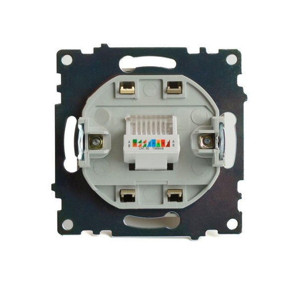 Розетка компьютерная RJ-45 Stekker Катрин золото GLS00-7107-08 49227