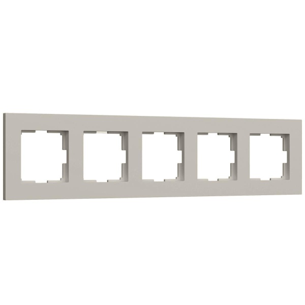 Рамка на 5 постов Werkel Slab дымчатый софт W0052917 a071630