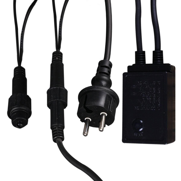 Cветодиодная гирлянда Sneha бахрома 230V теплый белый 8 режимов A-020 LED WW