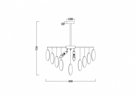 Подвесная люстра Freya Porto FR5104PL-06N