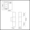 Настенный светильник Odeon Light Hightech Bazel 4281/2WA