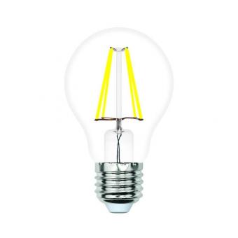 Лампа светодиодная филаментная Volpe E27 9W 3000K прозрачная LED-A60-9W/3000K/E27/CL/SLF UL-00008302