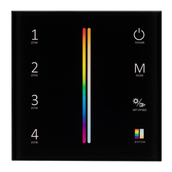 Панель управления Arlight Sens Smart-P55-Multi Black 028310 Панель управления Arlight Sens Smart-P55-Multi Black 028310