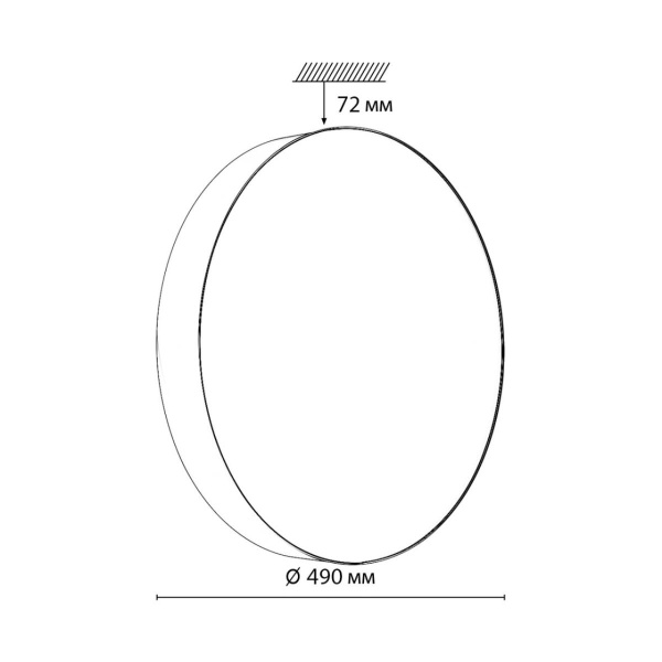 Настенно-потолочный светильник Sonex BASICA 7780/ELN