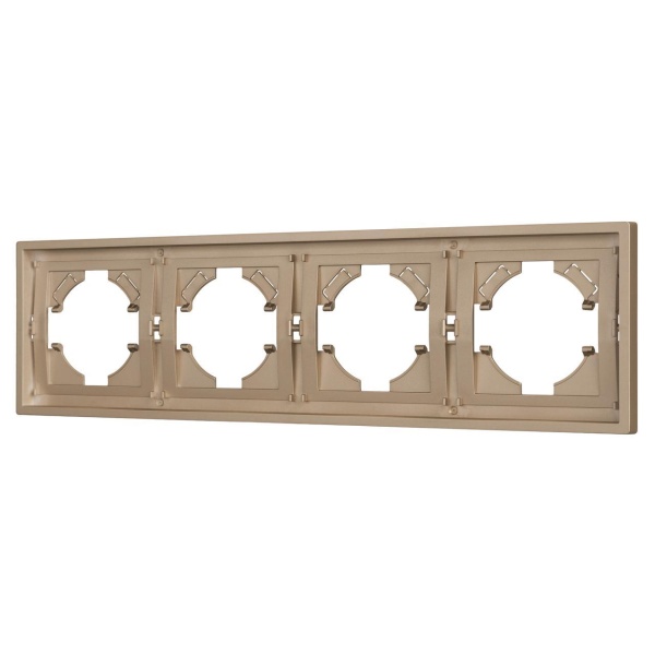 Рамка пластиковая FRM-TENDO-PL-4-GD Arlight 053850