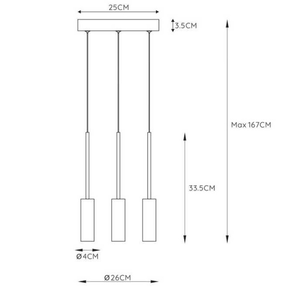 Подвесная светодиодная люстра Lucide Tubule 24401/21/30 Подвесная светодиодная люстра Lucide Tubule 24401/21/30