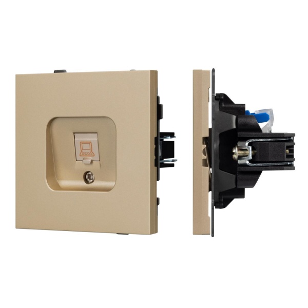 Механизм компьютерной розетки SCT-TENDO-MPC1-SFPL-GD (RJ-45, CAT6) Arlight 054592