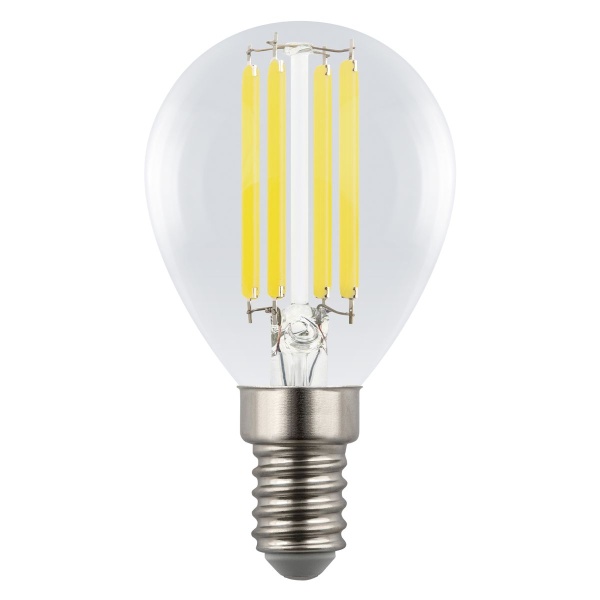Лампа светодиодная Uniel E14 4W 4000K прозрачная LED-G45-4W/4000K/E14/CL GLY01TR UL-00011939