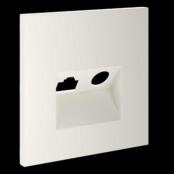 Накладка для розетки TV+RJ45 кат. 6, S70 (хлопок) Voltum VLS002713