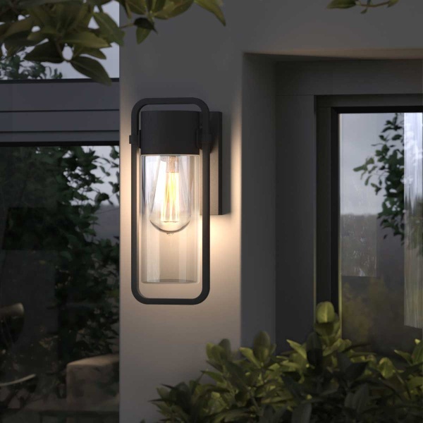 Уличный настенный светильник Elektrostandard Lab 35001/D черный a061043