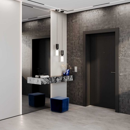 Датчик движения встраиваемый Voltum S70, (сталь) VLS070505