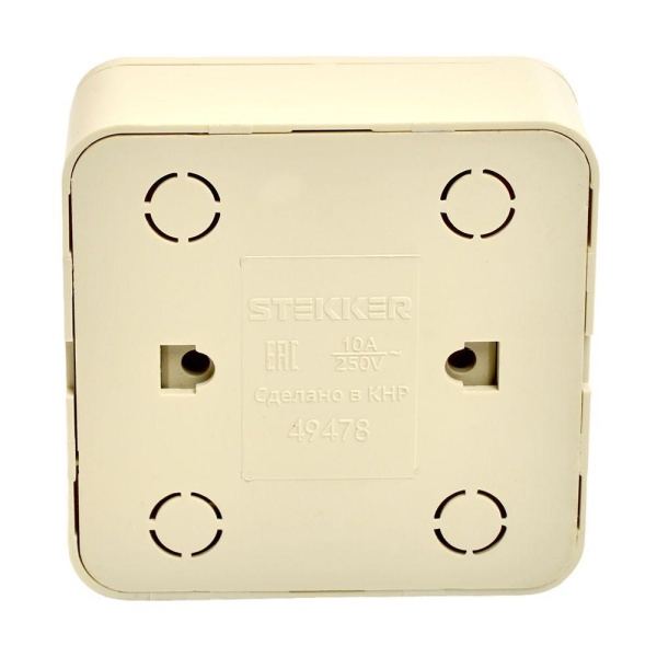 Переключатель одноклавишный Stekker слоновая кость MSW10-12-04 49478