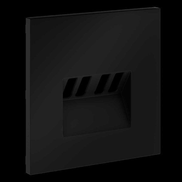 Накладка для розетки акустической 4-местной , S70 (черный матовый) Voltum VLS001508
