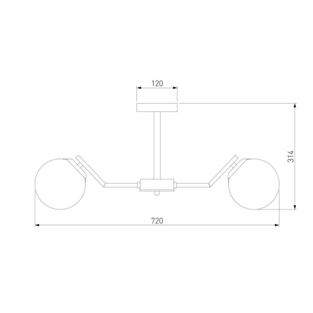 Подвесная люстра Eurosvet Frost 70154/6 хром