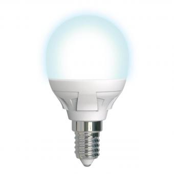 Лампа светодиодная диммируемая (UL-00004300) E14 7W 4000K матовая LED-G45 7W/4000K/E14/FR/DIM PLP01WH