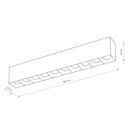 Накладной светильник Nowodvorski Midi Led White 10053