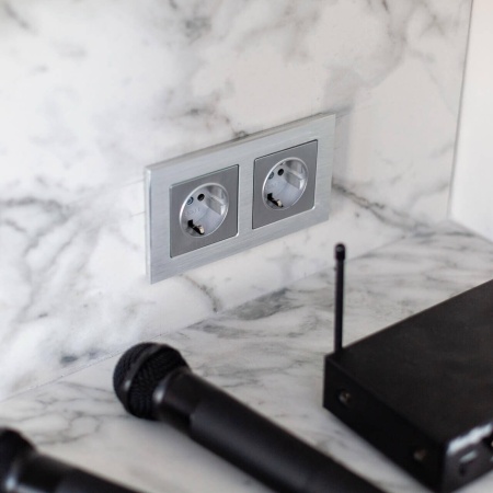 Рамка на 2 поста Werkel Aluminium алюминий W0021706 4690389158032