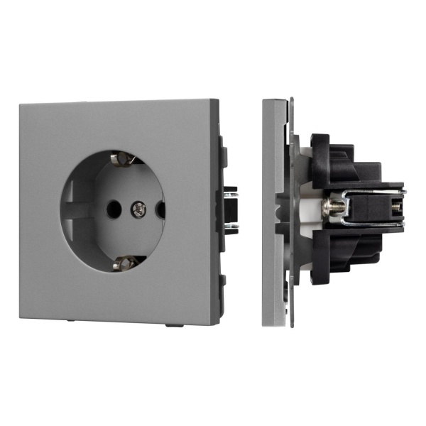 Механизм электрической розетки SCT-TENDO-MEU1-PL-GR (230V, 16A) Arlight 054080