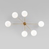 Потолочная люстра Eurosvet Opaline 70220/6 латунь Smart