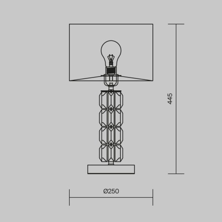 Настольная лампа Maytoni Talento DIA008TL-01CH