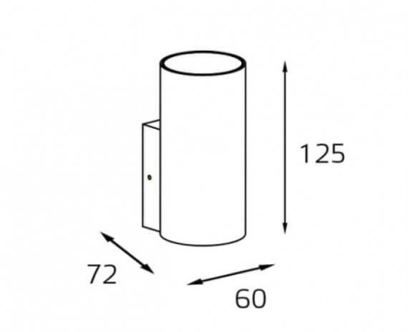 Настенный светильник Italline DANNY W1 white