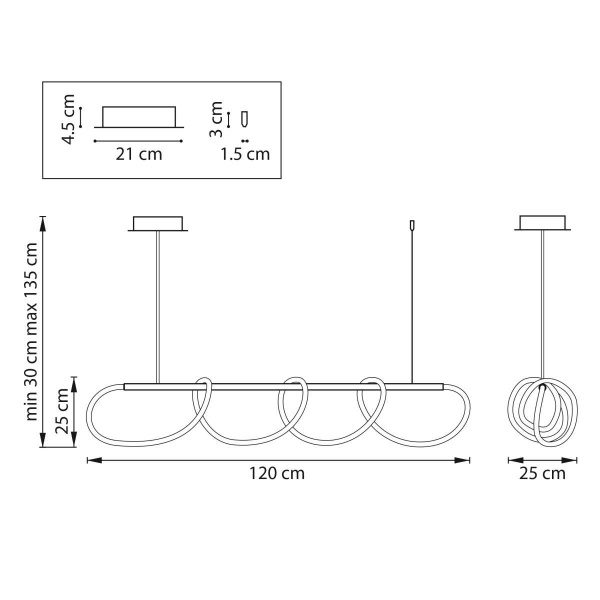 Люстра подвесная Corinto Lightstar 637093