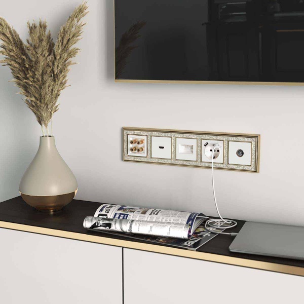 Акустическая розетка Werkel белая W1185001 4690389155536 Акустическая розетка Werkel белая W1185001 4690389155536