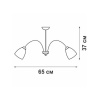 Потолочная люстра Vitaluce V1061/5PL